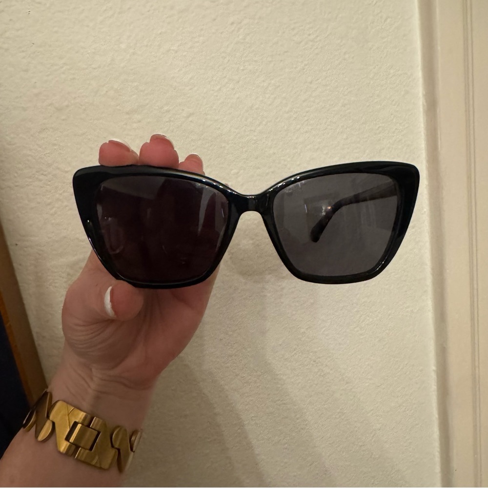 Kate Spade Black Cat-Eye Sunglasses Lucca polarized - Picture 3 of 16